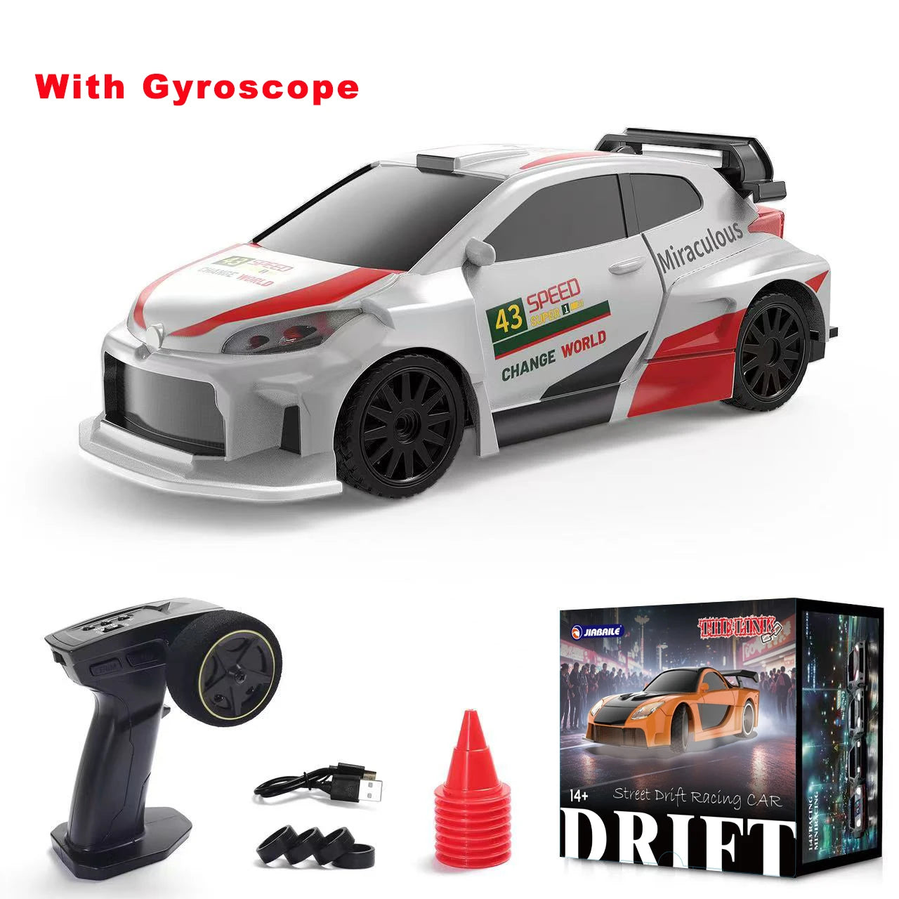 2.4G RC Drift Car 1/43 4WD Remote Control Car High Speed Electric Radio Controlled Mini Racing Car Model Boy Toys Hobby Gift Hot