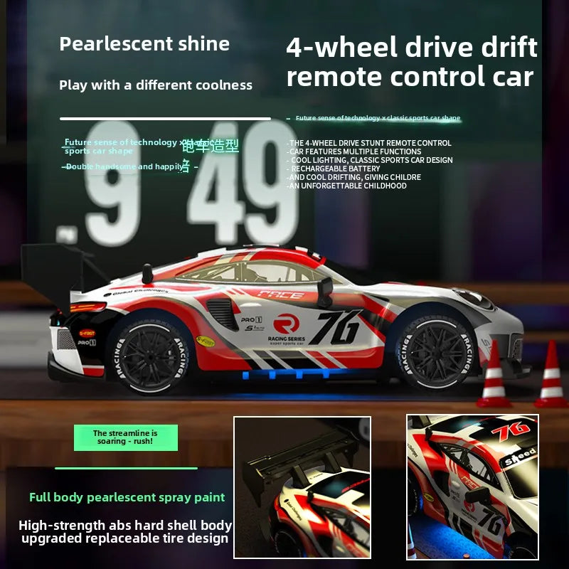 1:24 RC drift vehicle 4WD High Speed  Racing Cars 2.4G Controlled Vehicle Model Toy Gift for Kids Adults