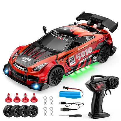 1/24 RC Drift Cars 2.4G 4WD Remote Control Racing Car Children Toys Car Replaceable tires High Speed Drift Race Vehicle Supercar