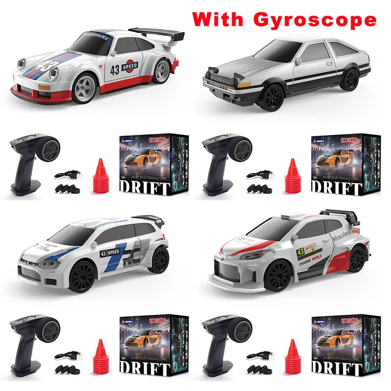 2.4G RC Drift Car 1/43 4WD Remote Control Car High Speed Electric Radio Controlled Mini Racing Car Model Boy Toys Hobby Gift Hot