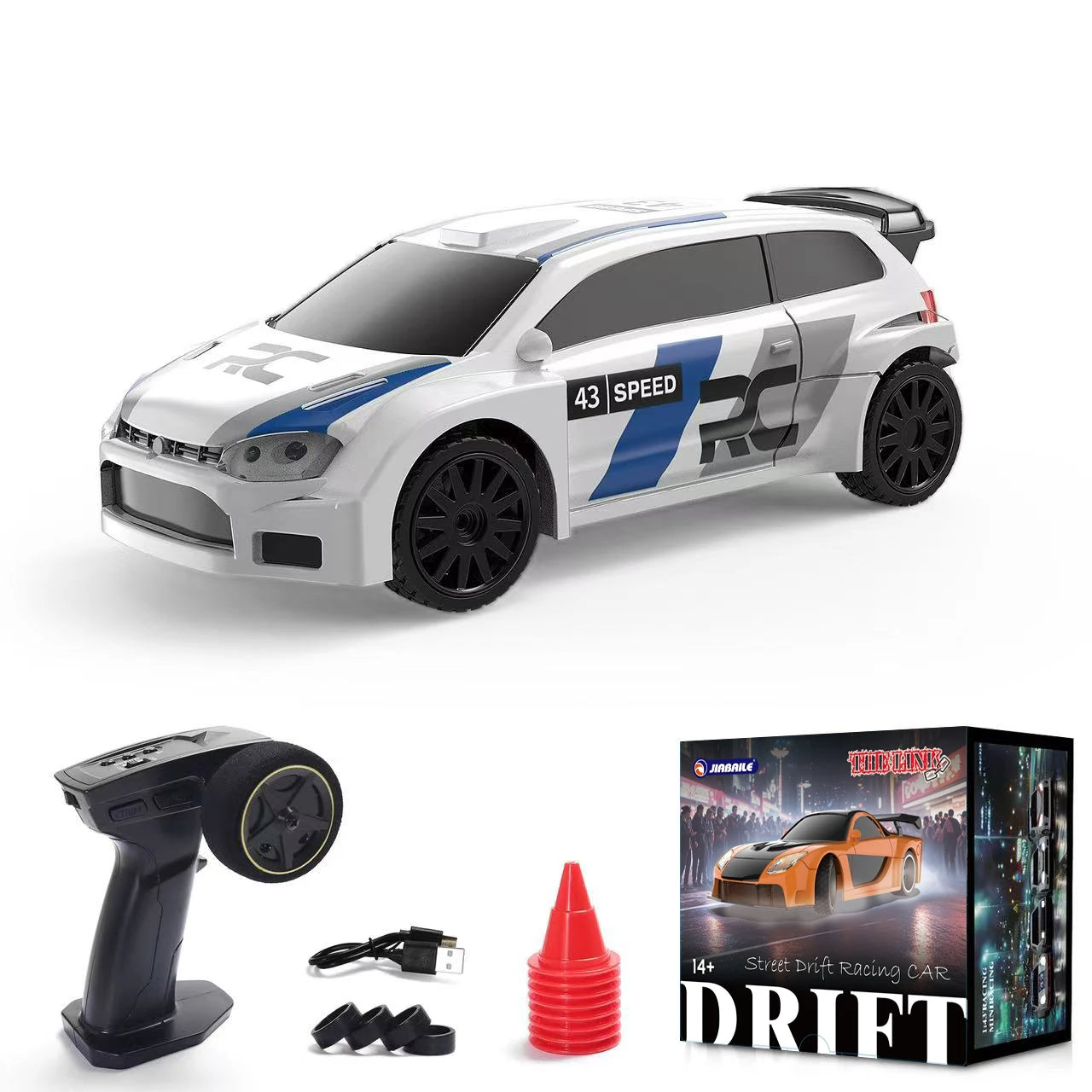 2.4G RC Drift Car 1/43 4WD Remote Control Car High Speed Electric Radio Controlled Mini Racing Car Model Boy Toys Hobby Gift Hot