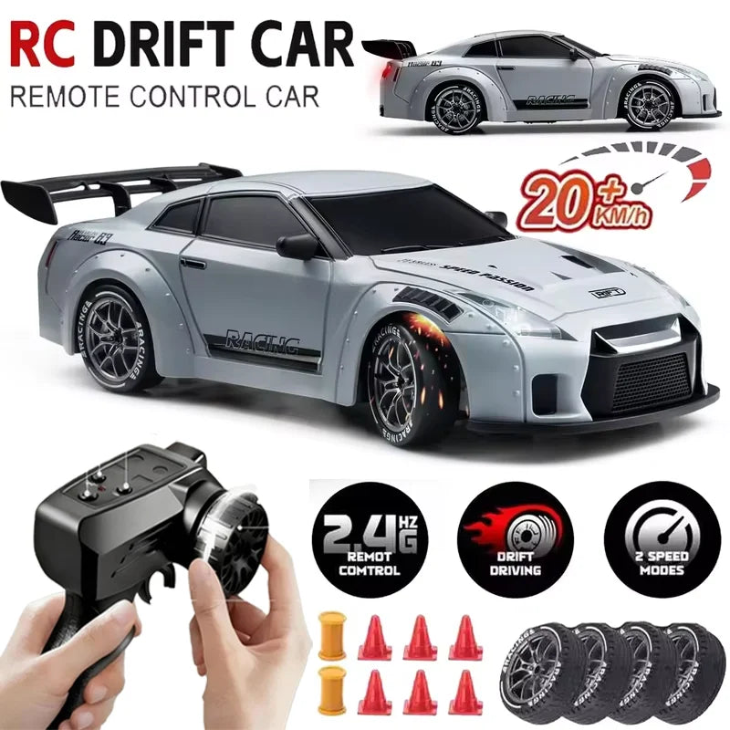 RC Drift Cars 1:24 Remote Control Car 4WD Drift RC Cars Vehicle 20km/h High Speed Racing RC Drifting Car Gifts Toy for Boys Kids