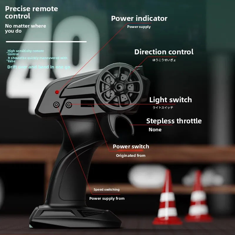 1:24 RC drift vehicle 4WD High Speed  Racing Cars 2.4G Controlled Vehicle Model Toy Gift for Kids Adults