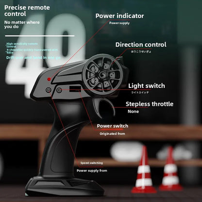 1:24 RC drift vehicle 4WD High Speed  Racing Cars 2.4G Controlled Vehicle Model Toy Gift for Kids Adults