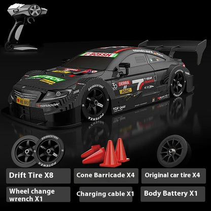 Drift Car 1:16 40km/h 2.4G 4WD High Speed 3 Type of Tire 2 sets of Tail Classic Edition Professional Racing Rc Cars for Adults