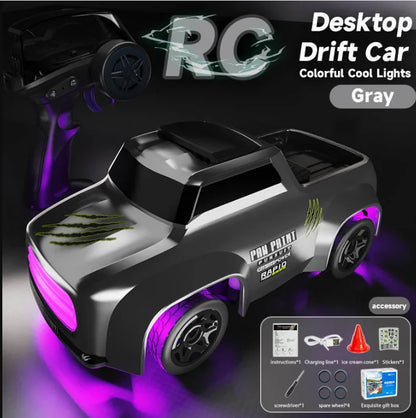 1/64 RC Car 2.4G 4WD High Speed Drift Mini Desktop Racing Car Four Wheel Drive Radio Controlled Mini GTR Racing Model Boy Toy