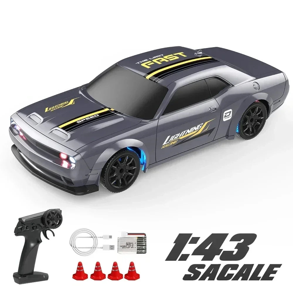 RC Drift Vehicle 1/43 4WD Car 2.4G High Speed 15km/h Remote Control Mini Racing Cars Model Toys for Boys Kids Birthday Gifts