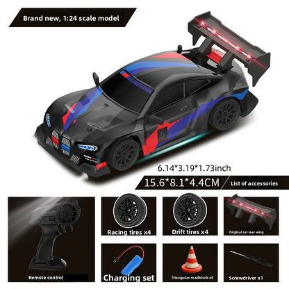 1:24 RC drift vehicle 4WD High Speed  Racing Cars 2.4G Controlled Vehicle Model Toy Gift for Kids Adults