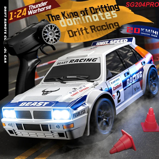 RC Raceway Drift Car SG204 PRO 1:24 Scale High Speed 20KMH 4WD Off Road Monster Truck Kids Boys Gift Racing Toys Kids Boys Girls