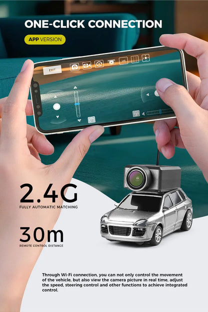 WLtoys 6401 Mini RC Cars 1:64 With Camera Wifi APP Control RC Mini Remote Control Camera Car For Toy Kids Gifts