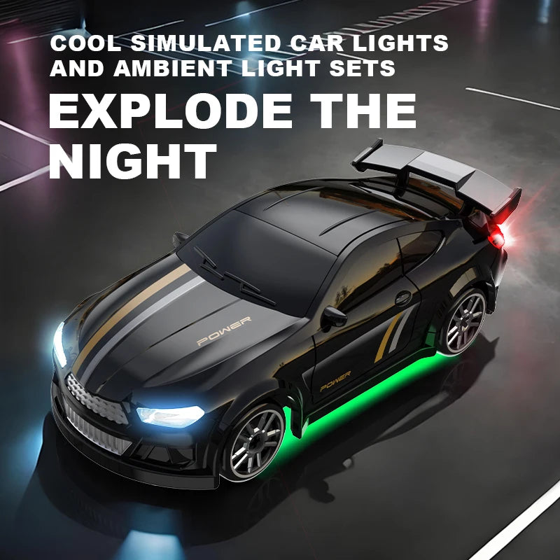 1/64 Scale Drift RC Car - 2.4GHz Desktop Mini Racing Model with ESP, 4WD Remote Control Vehicle, Toy for Adults & Kids, Ideal Gi