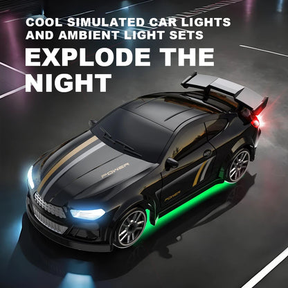 1/64 Scale Drift RC Car - 2.4GHz Desktop Mini Racing Model with ESP, 4WD Remote Control Vehicle, Toy for Adults & Kids, Ideal Gi