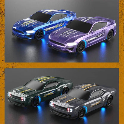 RC Drift Vehicle 1/43 4WD Car 2.4G High Speed 15km/h Remote Control Mini Racing Cars Model Toys for Boys Kids Birthday Gifts