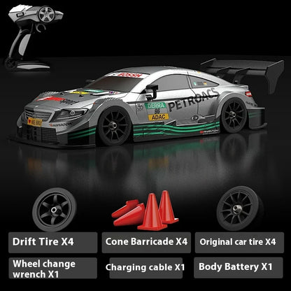Drift Car 1:16 40km/h 2.4G 4WD High Speed 3 Type of Tire 2 sets of Tail Classic Edition Professional Racing Rc Cars for Adults