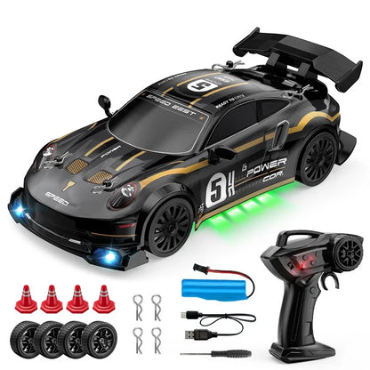 1/24 RC Drift Cars 2.4G 4WD Remote Control Racing Car Children Toys Car Replaceable tires High Speed Drift Race Vehicle Supercar