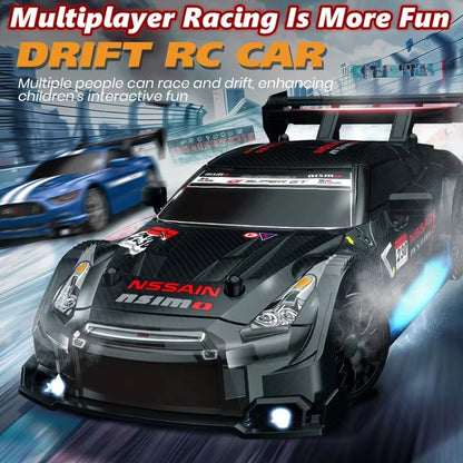 1:24 High Speed RC Drift Vehicle Cars Mustang 4WD Remote Control Racing Car Gift Competition Race Car Boys Toy Replaceable Tire