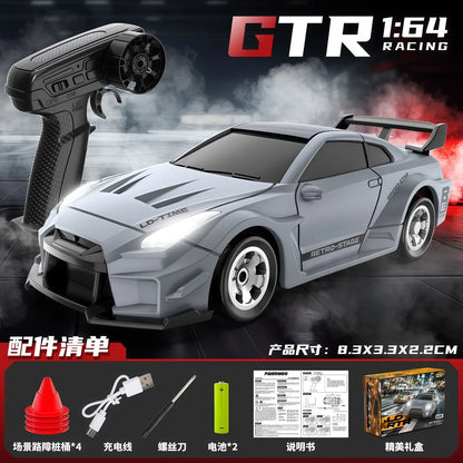 1/64 Mini RC Desktop RC Car Full Scale 4WD Drift Car Desktop Racing Model Ornament Boy RC Car