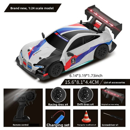 1:24 RC drift vehicle 4WD High Speed  Racing Cars 2.4G Controlled Vehicle Model Toy Gift for Kids Adults