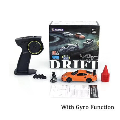 2.4G RC Drift Car 1/43 4WD Remote Control Car High Speed Electric Radio Controlled Mini Racing Car Model Boy Toys Hobby Gift Hot
