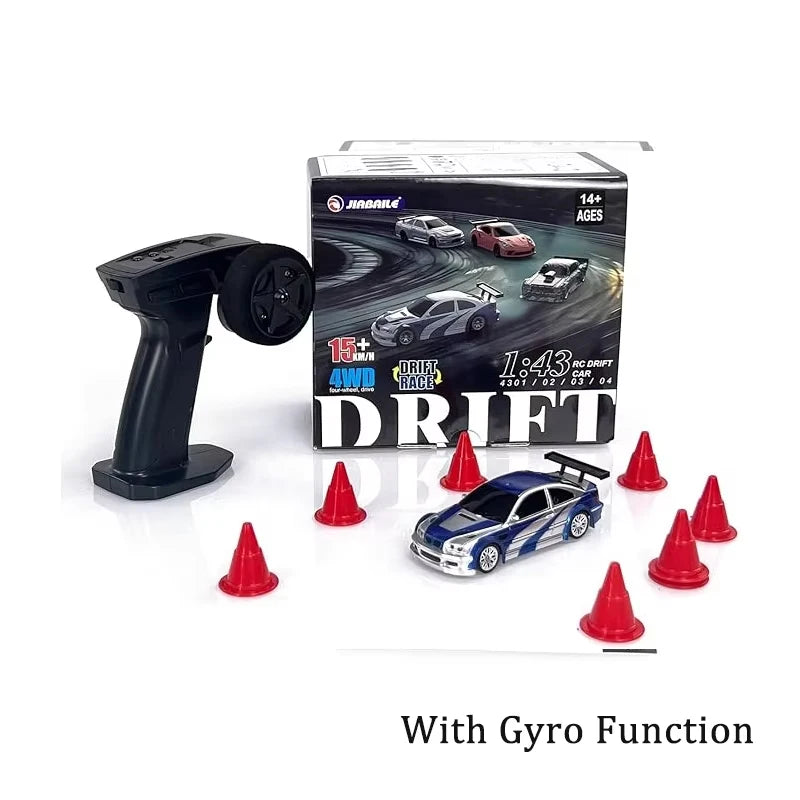 2.4G RC Drift Car 1/43 4WD Remote Control Car High Speed Electric Radio Controlled Mini Racing Car Model Boy Toys Hobby Gift Hot