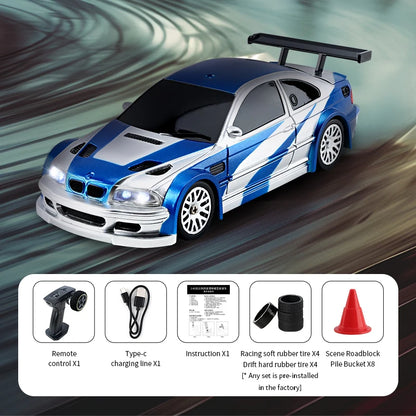 2.4G RC Drift Car 1/43 4WD Remote Control Car High Speed Electric Radio Controlled Mini Racing Car Model Boy Toys Hobby Gift Hot