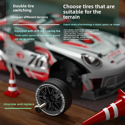 1:24 RC drift vehicle 4WD High Speed  Racing Cars 2.4G Controlled Vehicle Model Toy Gift for Kids Adults