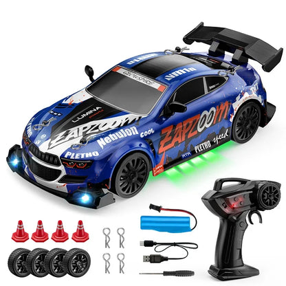 1/24 RC Drift Cars 2.4G 4WD Remote Control Racing Car Children Toys Car Replaceable tires High Speed Drift Race Vehicle Supercar
