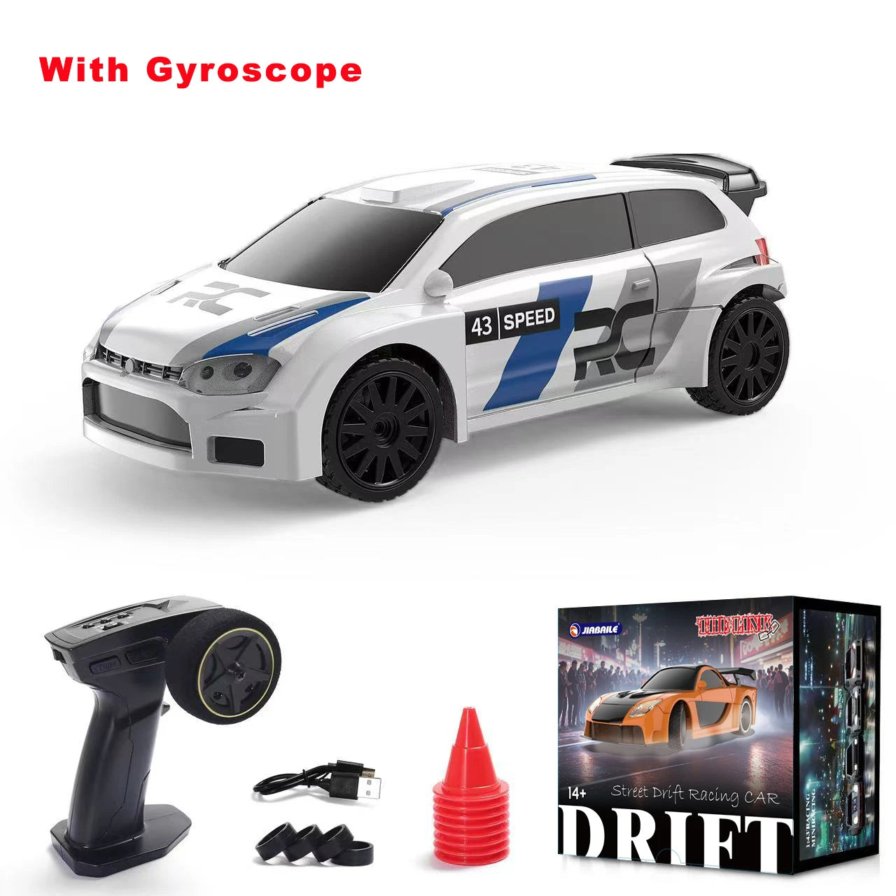 2.4G RC Drift Car 1/43 4WD Remote Control Car High Speed Electric Radio Controlled Mini Racing Car Model Boy Toys Hobby Gift Hot
