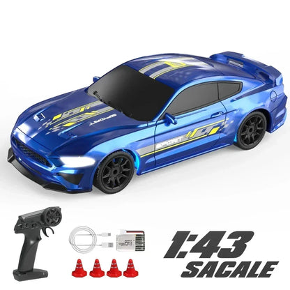 RC Drift Vehicle 1/43 4WD Car 2.4G High Speed 15km/h Remote Control Mini Racing Cars Model Toys for Boys Kids Birthday Gifts